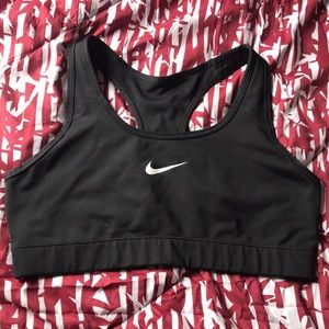 Large black Nike sports bra